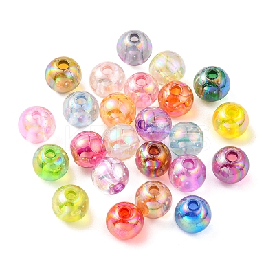576Pcs 24 Colors Transparent Acrylic Beads MACR-YW0001-95-1