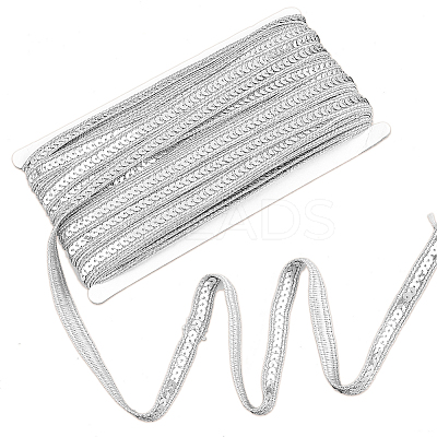 Sparkle Polyester Ribbons OCOR-WH0060-59D-1