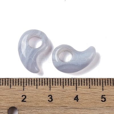 Natural Blue Lace Agate  European Beads G-M441-05-1
