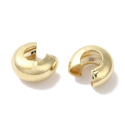 Brass Crimp Bead Cover KK-K383-07F-G-1