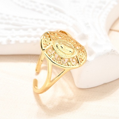 Brass Cuff Rings for Women LS-RJEW-U051-03B-G-1