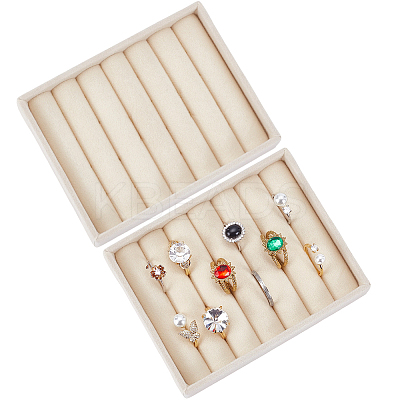 6-Slot Velvet Jewelry Display Trays ODIS-SP0002-24B-01-1