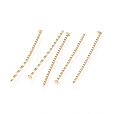 304 Stainless Steel Flat Head Pins X-STAS-L238-006F-G-1