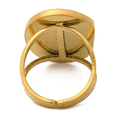 Natural Mixed Stone Finger Rings RJEW-Q822-35G-1