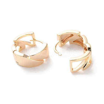 Rack Plating Brass Hoop Earrings EJEW-S241-14G-1