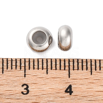 202 Stainless Steel Beads STAS-P238-10P-C-1