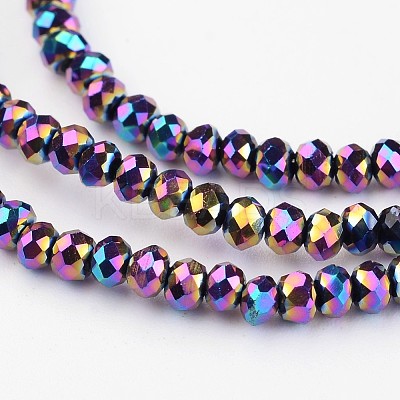 Electroplate Glass Bead Strands LS-EGLA-G014-2mm-FP10-1