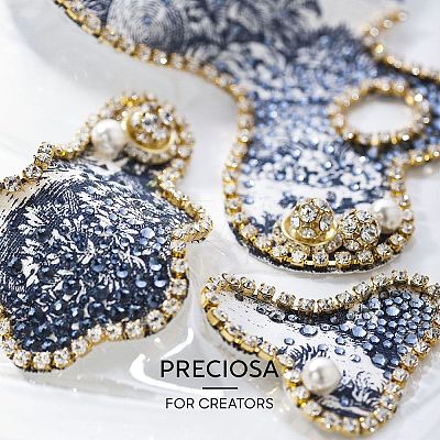 Preciosa® Crystal Hotfix Flatback Stones Y-PRC-HSS6-71350-1