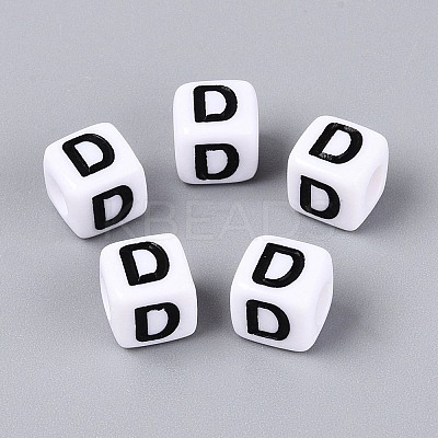 Opaque Acrylic Beads SACR-N020-04A-D-1