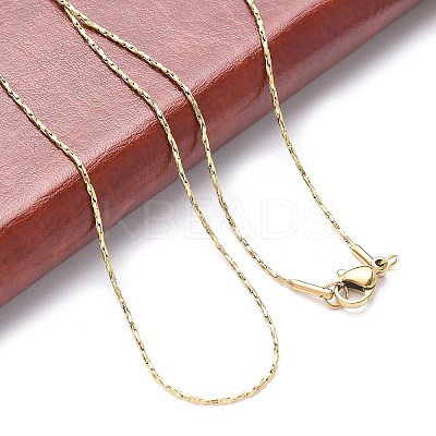 Ion Plating(IP) 304 Stainless Steel Chain Necklaces NJEW-H467-B-01G-1