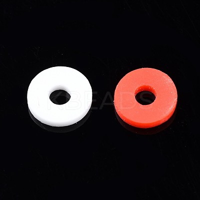 Handmade Polymer Clay Beads Strands CLAY-R089-6mm-T02B-01-1