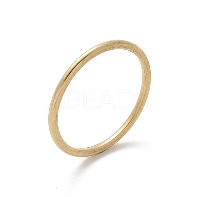 304 Stainless Steel Plain Band Rings STAS-I160-F-G-1