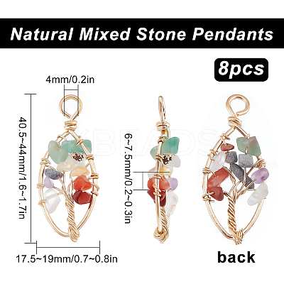 Natural Gemstone Pendants G-SC0001-92-1