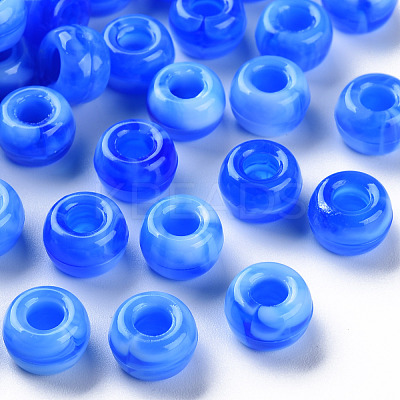 Acrylic European Beads MACR-S375-002B-02-1