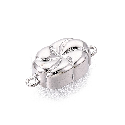 Brass Magnetic Clasps KK-Q074-02P-1