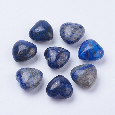 Natural Lapis Lazuli Heart Love Stones DJEW-P009-01A-1