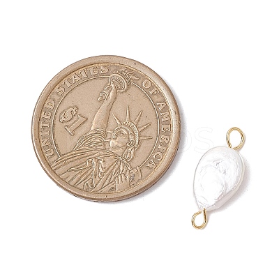 Natural Keshi Pearl Connector Charms PALLOY-JF04243-03-1