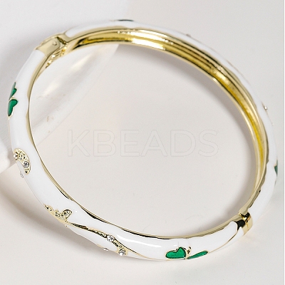 Vintage Zinc Alloy Hinged Bangles for Women JY4654-2-1