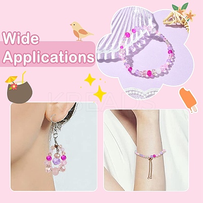 1000Pcs 3 Styles Glass Rondelle Beads GLAA-CJC0009-09D-1