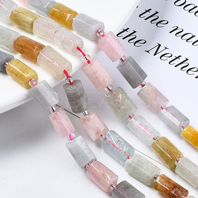 Natural Morganite Beads Strands G-S376-014-1