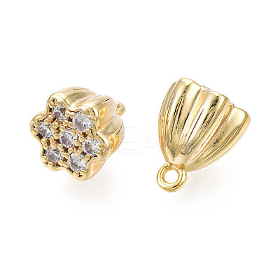Brass Micro Pave Cubic Zirconia Charm KK-N231-237-1