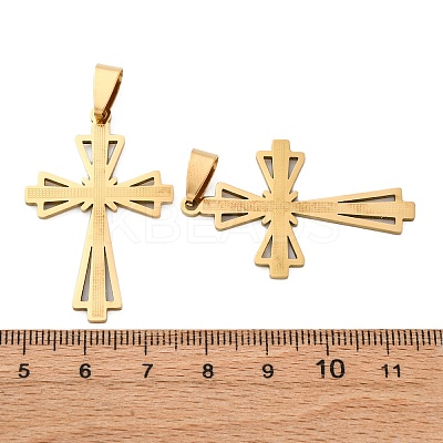 201 Stainless Steel Pendants STAS-V014-04G-1