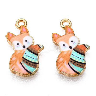 Painted Alloy Pendants LS-PALLOY-P288-05G-08-1