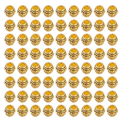100Pcs Tibetan Style Alloy Beads TIBEB-GO0001-11-1