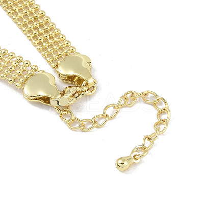Brass Hollow Ball Chain Bracelets BJEW-H609-02G-1
