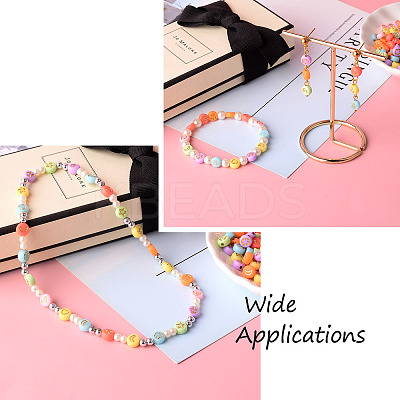 1000Pcs 4 Style Opaque Acrylic Beads MACR-CW0001-07-1