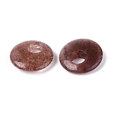 Natural Strawberry Quartz Pendants G-T144-42B-1