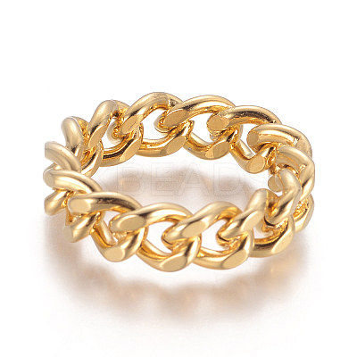 Unisex 304 Stainless Steel Rings LS-RJEW-L093-02G-18mm-1