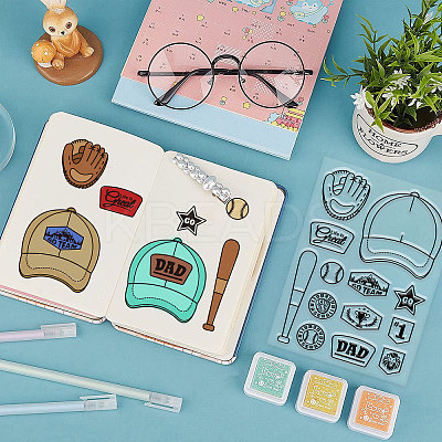 Baseball Theme DIY Scrapbook Making Kits DIY-GL0004-05-1