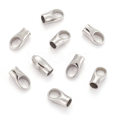 Tarnish Resistant 304 Stainless Steel Cord Ends LS-STAS-I020-03-1