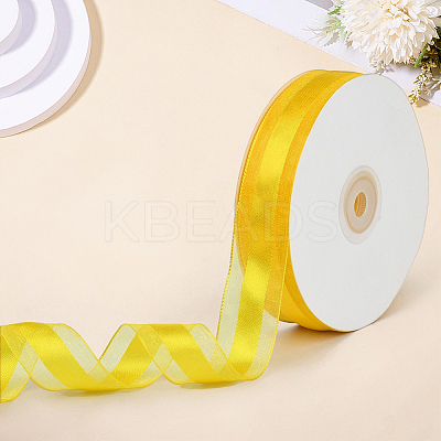 1Roll Solid Color Organza Ribbons ORIB-CY0001-02H-1