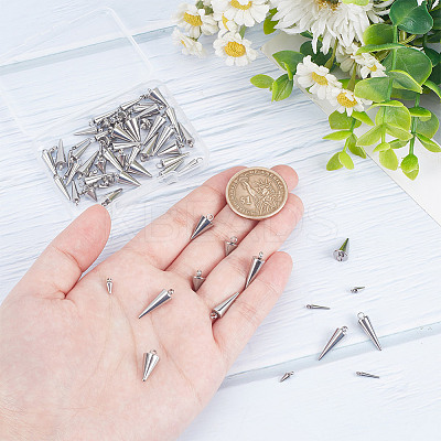 70Pcs 7 Style 304 & 201 Stainless Steel Pendants STAS-AR0002-06-1
