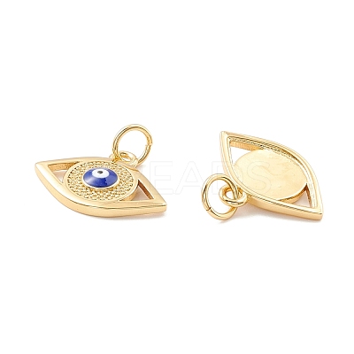 Rack Plating Brass Enamel Pendants KK-D073-28G-02-1