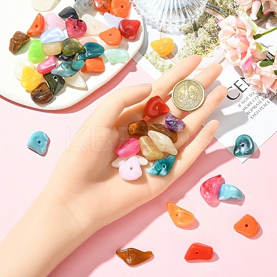 50Pcs Chip Imitation Gemstone Acrylic Beads OACR-YW0003-41-1