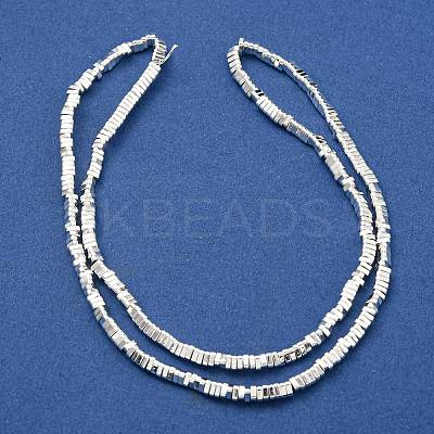 Electroplated Synthetic Non-Magnetic Synthetic Hematite Beads Strands G-I360-I01-04-1