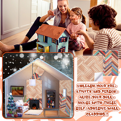 12Pcs 2 Colors Self Adhesive PVC Wall Stickers DIY-GA0007-05A-1