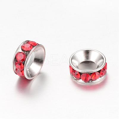 Rhinestone Spacer Beads RB-S043-10mm-P-1