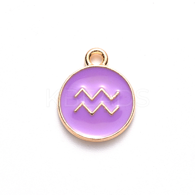 Alloy Enamel Pendants ENAM-S124-01A-01J-1