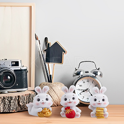 3Pcs 3 Style Resin Display Decoration DJEW-DC0001-01-1