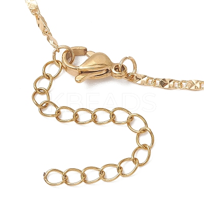 1.5MM Brass Textured Oval Link Chain Slider Necklace Making AJEW-JB01545-02-1