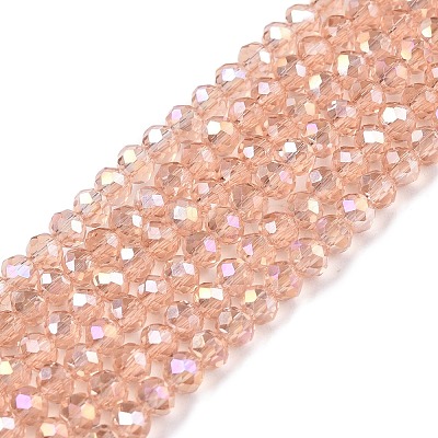 Electroplate Glass Beads Strands EGLA-A044-T2mm-B21-1