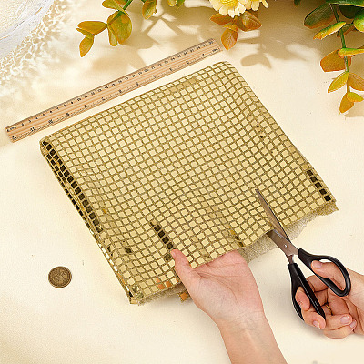 Sequin Polyester Fabric AJEW-WH0348-452C-1