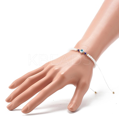 Adjustable Nylon Thread Braided Bead Bracelets BJEW-JB06440-01-1