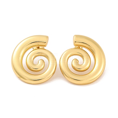 Brass Stud Earrings for Women EJEW-U015-13G-02-1