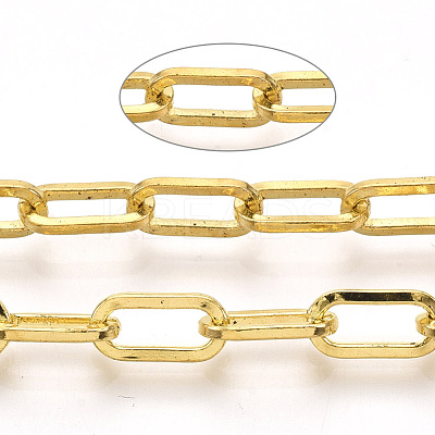 Unwelded Iron Paperclip Chains CH-S125-02E-G-1