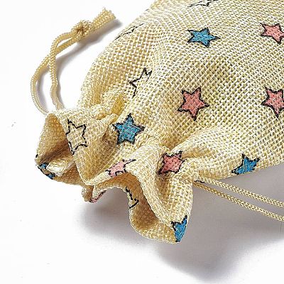 Burlap Packing Pouches Drawstring Bags ABAG-L016-A05-1